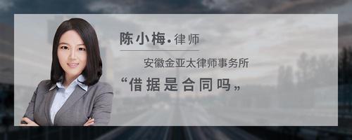 借据是合同吗