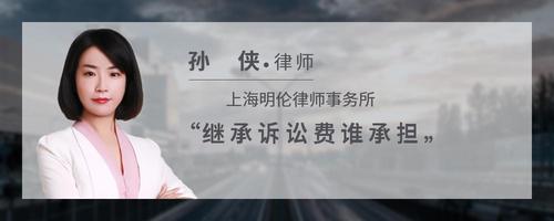 继承诉讼费谁承担