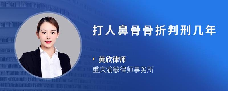 打人鼻骨骨折判刑几年