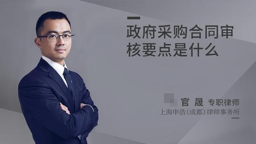 政府采购合同审核要点是什么