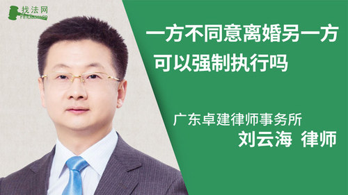 一方不同意离婚另一方可以强制执行吗?