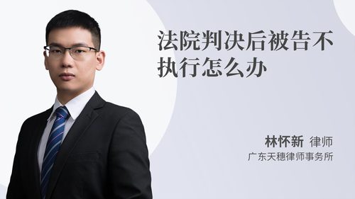 法院判决后被告不执行怎么办