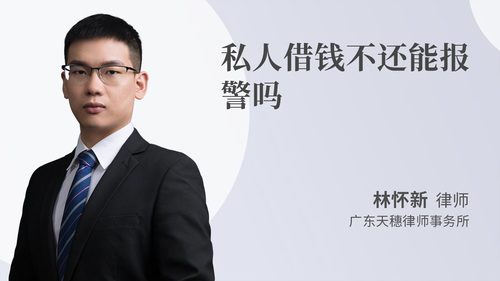 私人借钱不还能报警吗