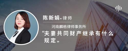 夫妻共同财产继承有什么规定