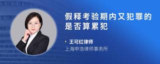假释考验期内又犯罪的是否算累犯