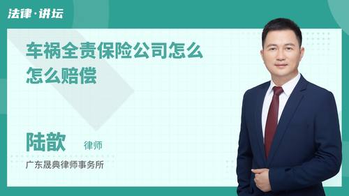 车祸全责保险公司怎么怎么赔偿