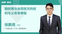 期权赠与合同双方的权利与义务有哪些