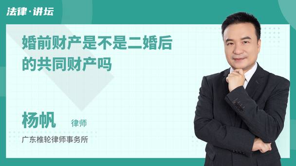 婚前財產是不是二婚后的共同財產嗎