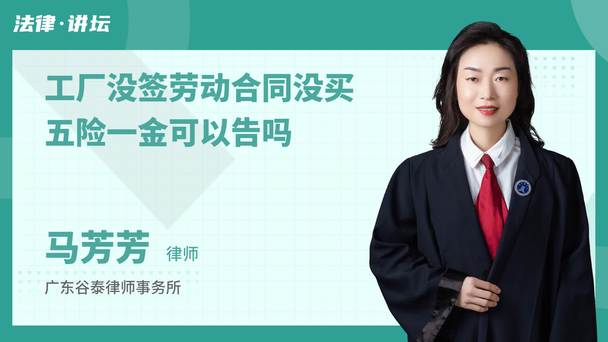 工厂没签劳动合同没买五险一金可以告吗