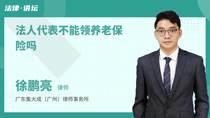 法人代表不能领养老保险吗