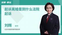 起诉离婚是到什么法院起诉