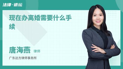 现在办离婚需要什么手续